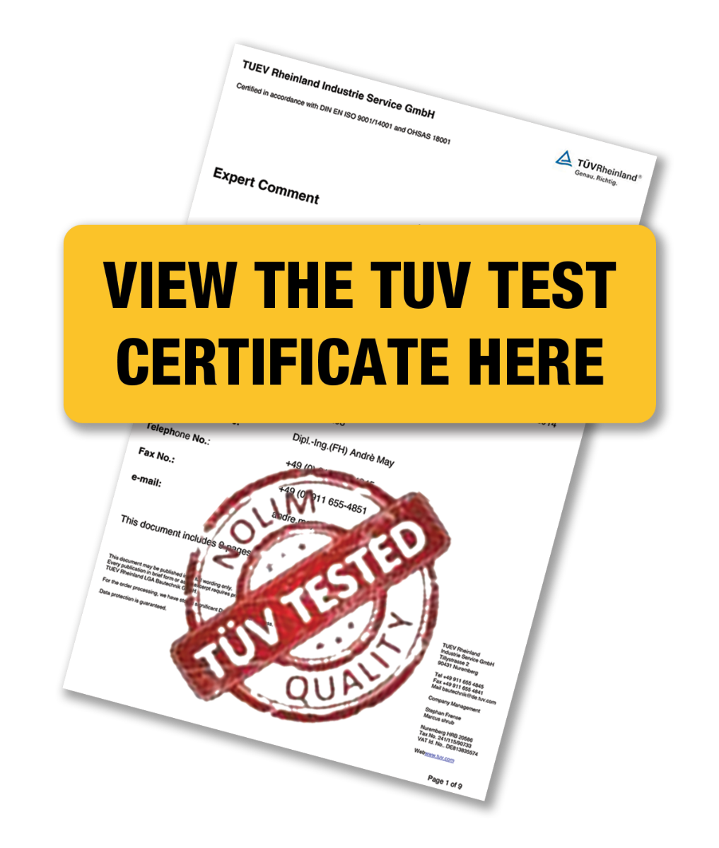 View the TUV Test Certificate here